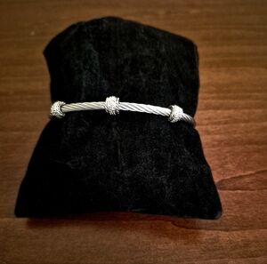 Vintage-Sterling Silver Coil Band Bracelet